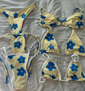 Çok stilleri kravat brezilyalı yüksek kaliteli Bikini artı boyutu baskı sıcak satış moda özel mayo iki parçalı hızlı kuru Beachwear