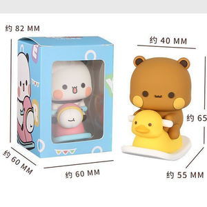 Boneka Panda Bubu dan Dudu, Mainan Figur Koleksi Lucu, Boneka Beruang Kawaii, Ornamen Dekorasi Meja - Product Image 3
