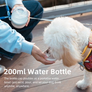 Botella de Agua Portátil para Perros Huyo, con Correa Manos Libres, Accesorios para Pasear Perros Todo en Uno, Diseño Retráctil, Tazón de Agua - Product Image 4