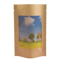 Sacs Doypack personnalisés à trois soudures latérales avec fermeture éclair pour l'emballage de poudre de lactosérum
