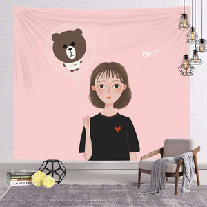 Muestra <span class=keywords><strong>de</strong></span> baja cantidad mínima disponible, decoración <span class=keywords><strong>de</strong></span> fondo <span class=keywords><strong>de</strong></span> poliéster, paisaje Retro geométrico, Animal, <span class=keywords><strong>tapiz</strong></span> <span class=keywords><strong>de</strong></span> <span class=keywords><strong>pared</strong></span> personalizado - Product Image 2