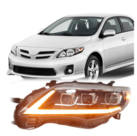 Faros Delanteros LED de Diseño Nuevo de Fábrica JC Upgrade, Piezas de Automóvil Mejoradas para Toyota Corolla 2010 2011 2012 2013 Versión Estadounidense