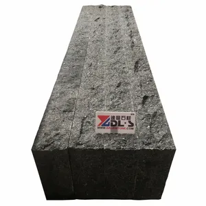 Prezzo della lastra di granito nero dell'angola fiammato fiammato naturale spessa 50mm