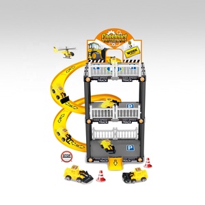 Bricolage à assembler Construction ferroviaire Parking Lot jouet enfants ingénierie camion course <span class=keywords><strong>voiture</strong></span> fente jouet rampe piste Parking <span class=keywords><strong>Garage</strong></span> jeu ensemble - Product Image 1