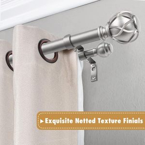 Embout de <span class=keywords><strong>tringle</strong></span> à <span class=keywords><strong>rideau</strong></span> rond à texture filetée, finitions dorées, longueur <span class=keywords><strong>4m</strong></span>, pour <span class=keywords><strong>tringle</strong></span> à <span class=keywords><strong>rideau</strong></span> et accessoires, vente chaude - Product Image 5