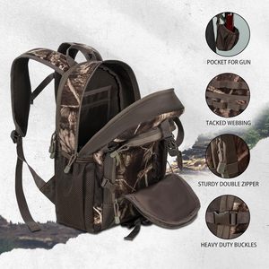 Échantillon gratuit Sac tactique imperméable personnalisé de grande taille Sac à dos de randonnée Camouflage Sac à dos tactique de chasse en plein air - Product Image 5
