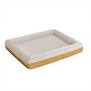 Cama ortopédica cuadrada de lujo para mascotas, de fibra química, con forro de esponja universal para todas las edades, extraíble, lavable, cómoda, sin necesidad de montaje. - Product Image 6