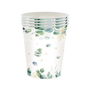 Ensemble de vaisselle jetable Sage Party : assiettes, gobelets, serviettes, nappe – Style élégant pour l'organisation de fêtes d'anniversaire et accessoires de décoration de lieux - Product Image 4
