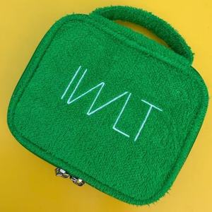 Plush fiber Cosmetic <b>Bag</b> Fashionable Portable Makeup <b>Storage</b> <b>Zipper</b> <b>Bags</b> for Cosmetics <b>Storage</b> Travel Outdoor Sports Women Men - Product Image 1