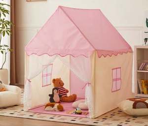 Tente <span class=keywords><strong>de</strong></span> jeu pour enfants en maille, rose, pour bébé, pour dormir, extérieur et intérieur, grande tente <span class=keywords><strong>de</strong></span> jeu pliable, <span class=keywords><strong>tipi</strong></span> pour garçons et filles, jouet - Product Image 6