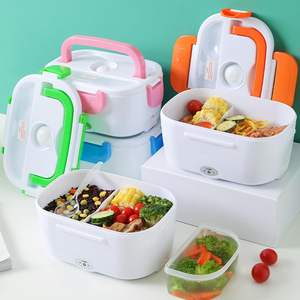 Chauffe-plat électrique portable en plastique 110V/220V, boîte à lunch chauffante, boîte à lunch thermique pour aliments chauds - Product Image 4