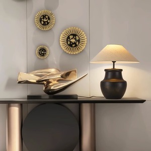 โคมไฟตั้งโต๊ะสไตล์วาบิซาบิแบบญี่ปุ่น แนะนำโดยดีไซเนอร์ เหมาะสำหรับห้องนอน ห้องนั่งเล่น เคาน์เตอร์บาร์ โคมไฟข้างเตียงถนอมสายตา - Product Image 3