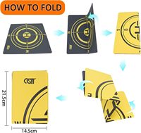Tapis d'atterrissage universel pour drone, imperméable, en PU, lesté, portable, pliable rapidement, compatible avec les drones