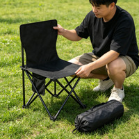 Chaise de camping pliable MESOROCK, résistante aux taches, haute résistance, pour plage et extérieur