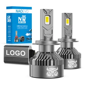 NAO sistem pencahayaan otomatis NW 220W led untuk automovile h4 h7 h11 9005 9006 bombillos led untuk mobil 12 v bohlam lampu depan led