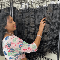 Lot de Cheveux Humains Bruts Cambodgiens, Cheveux Raides Naturels Alignés dans le Sens de la Cuticule, Qualité 15A 16A, Vente en Gros pour Femmes