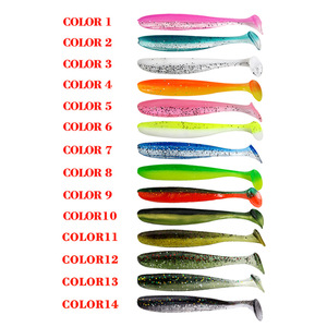 เหยื่อปลอมแบบนิ่ม ขนาด 60 มม. 70 มม. 90 มม. 120 มม. รูปทรง Shad หางรูปตัว T แบบนิ่ม เหยื่อปลอมแบบ Paddle Tail ทำจากพลาสติกนิ่ม - Product Image 5