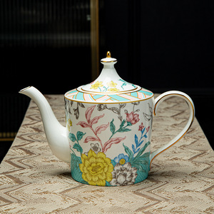 Fashionable Pastoral Style Bone China Cold Water Bottle Household Teapot Green Tea Buckwheat Teapot High Color Value Fruit - Product Image 1