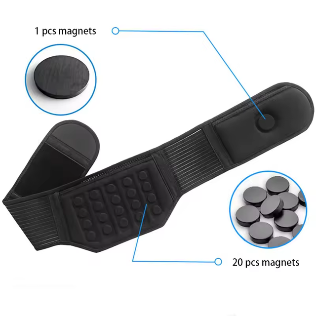 Self-Heating Magnetic Waist Therapy Support Brace Adjustable Pain Relief Back Waist Support Magnets Lumbar Brace Belt