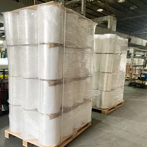 50kg 80gauge Machine <b>Plastic</b> Clear Stretch Film Jumbo <b>Roll</b> Lldpe Mylar Wrapping Film <b>Roll</b> - Product Image 3
