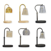 Lampe chauffe-bougie électrique en verre Molly Glory, design simple, réglable, avec minuterie, pour la décoration intérieure