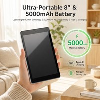 Tablet PC Android 15 Grosir 8 Inci 4G LTE Dual SIM 5000mAh Octa Core Layar HD IPS Portabel untuk Pendidikan di Rumah OEM