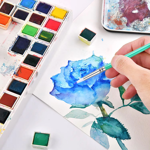 Haute qualité 8 pièces <span class=keywords><strong>artiste</strong></span> pinceau ensemble blanc Nylon cheveux acrylique huile brosse aquarelle <span class=keywords><strong>Gouache</strong></span> peinture Art matériaux - Product Image 2