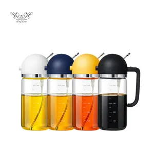 19oz Glass Olive Oil Sprayer Grill Spray Bottle For Oil 2 In 1 Kitchen Cooking Olive Oil And Vinegar Dispenser Mister