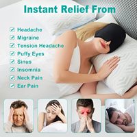 Gel personnalisé d'usine Ice Migraine Soulagement des maux de tête Capuchon Gel Masques pour les yeux Gel de refroidissement doux et flexible Masque de sommeil