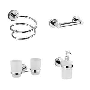 Porte-serviettes double barre en acier inoxydable Saint Ruijia, quincaillerie de salle de bain, installation par perçage - Product Image 3
