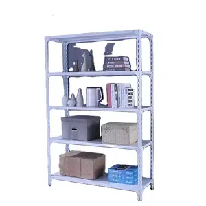 5 Level Boltless Corner Metal Racks Storage Warehouse Logistics Shelf Storage Rack Shelves Wholesale Slotted Angle Rack