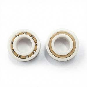 SR188 R188 Billes en zircone 9 en acier inoxydable, support PEEK, 6.35x12.7x4.75mm, roulement à billes hybride en céramique de précision C3 pour restaurant - Product Image 1