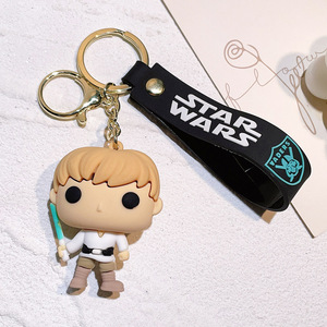 Porte-clés <span class=keywords><strong>Star</strong></span> <span class=keywords><strong>Wars</strong></span> en gros, articles Mandalorian, porte-clés Baby Yoda Stormtrooper Chuba, pendentif pour machine à poupées - Product Image 6