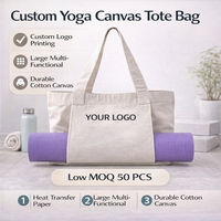 Sac fourre-tout personnalisé en toile de coton écologique de taille moyenne avec poignée supérieure et motif lettres, marque JUXIN, tendance, réutilisable pour le yoga et le shopping