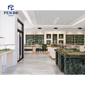 Tùy chỉnh hiện đại phong cách thủy tinh đồ trang sức hiển thị Showcase đồ trang sức cửa hàng đồ nội thất thiết kế nội thất cửa hàng đồ trang sức hiển thị trường hợp - Product Image 3