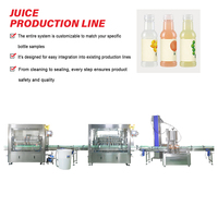 Machine de remplissage, de bouchage et d'étiquetage entièrement automatique pour jus liquides, avec contrôle intelligent et conception originale