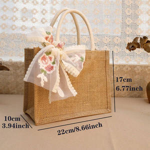 Женская пляжная водонепроницаемая сумка из мешковины - Product Image 3