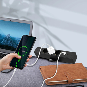 Mvava EU cắm AC cửa hàng bàn <span class=keywords><strong>Power</strong></span> Strip ổ cắm với USB Type-C phí cổng 1.8m mở rộng dây 3 cửa hàng cho nhà văn phòng - Product Image 6