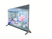 TV OLED Transparente de Escritorio de 55 Pulgadas con Pantalla Táctil de 10 Puntos, 43% de Transmitancia, Animación y Gráficos, Android/PC para Tiendas Minoristas y Hogar