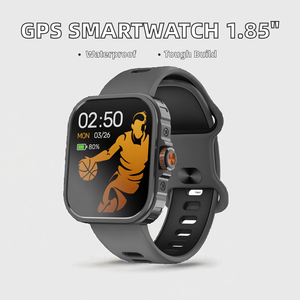 Di tendenza 1.85 pollici Smartwatch GPS Tracker orologio AMOLED <span class=keywords><strong>Display</strong></span> 3ATM Water response Call Payment funzioni bussola forma quadrata - Product Image 3
