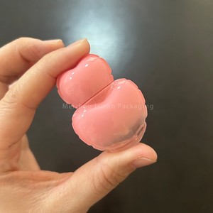 ISMAN - Envase de Brillo Labial en Forma de Corazón para Niños, Color Plateado Degradado a Rosa, Tubo de Envase Cosmético con Aplicador, 7 ml - Product Image 6