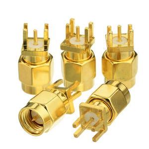 <span class=keywords><strong>SMA</strong></span> kết nối <span class=keywords><strong>SMA</strong></span> nam End Launch <span class=keywords><strong>PCB</strong></span> Clip cạnh núi RF đồng trục kết nối cho si5351a Board 1.6 mét <span class=keywords><strong>PCB</strong></span> - Product Image 2