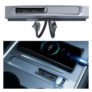 <span class=keywords><strong>Hub</strong></span> <span class=keywords><strong>USB</strong></span> 3.0 3 ports Répartiteur <span class=keywords><strong>USB</strong></span> haute vitesse de type C 2 adaptateurs <span class=keywords><strong>USB</strong></span> 3.0 2.0 ports pour <span class=keywords><strong>HUB</strong></span> multiport Tesla Model 3 Y - Product Image 2