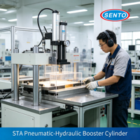 Cylindre de surpression pneumatique à double effet STA-63-150-15-3T, joint d'étanchéité, pièces pneumatiques haute efficacité pour presse, directement de l'usine