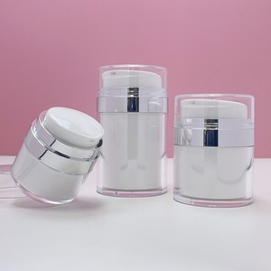 15ml 30ml 50ml <b>Empty</b> Plastic Airless Pump Cream <b>Jar</b> 50g Double Wall Vacuum <b>Jars</b> for Cosmetic Skincare Packaging - Product Image 3