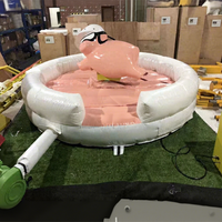 Videur gonflable mécanique commercial de cochon de taureau de taille personnalisée par conception professionnelle pour des structures extérieures de jouets de taureau d'adultes