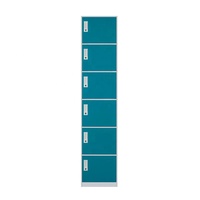 Casier de rangement polyvalent en acier à 6 couches Casier en métal moderne pour la maison, le bureau, l'école, le gymnase et l'hôpital Applications diverses
