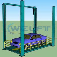 Nouveau ascenseur hydraulique vertical en acier de voiture de garage de capacité de 3000kg 380V pour des hôtels