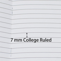 Carnet de notes miniature A6 personnalisé, mignon, portable, pratique, reliure à agrafes, lignes de 7 mm, carnet d'exercices