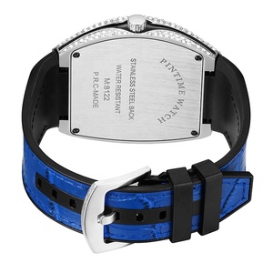 <strong>China</strong> Wholesale <strong>Online</strong> Shop Pintime Bling Hip Hop Iced Out <strong>Watch</strong> Luxury Tonneau Dropshipping Diamond <strong>Watches</strong> Men - Product Image 4